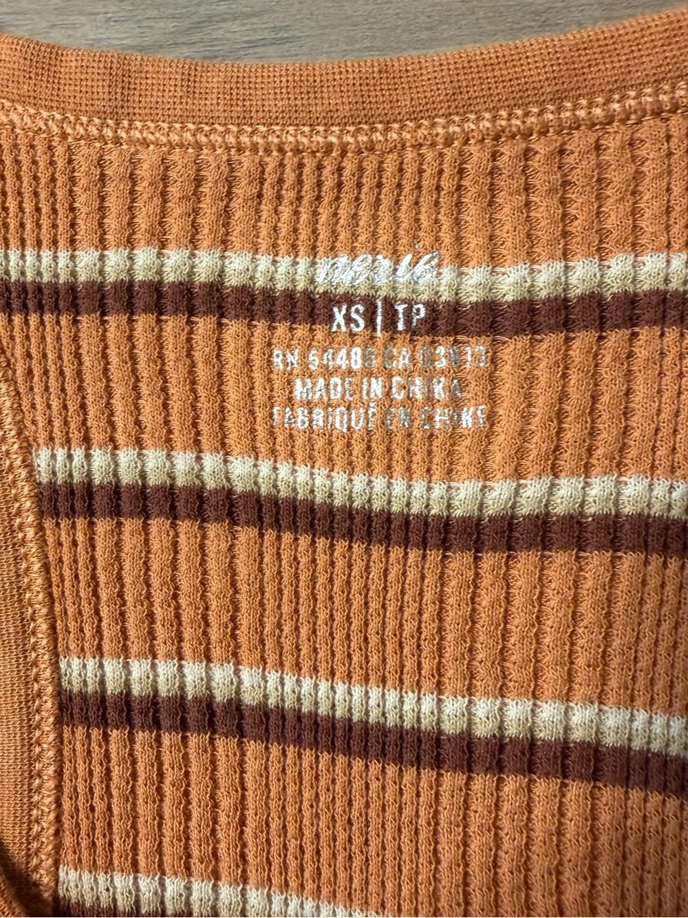 Aerie XS Striped Ribbed Racerback Tank Top - Picture 3 of 4